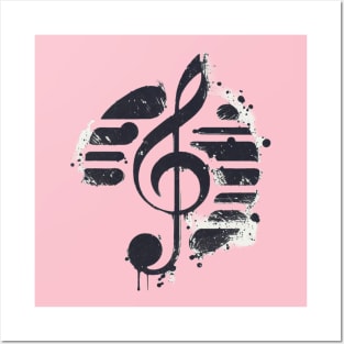 Music note Posters and Art